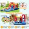 Inflatable Water Slide Bounce House with Splash Pool Ball Pit Climbing Wall